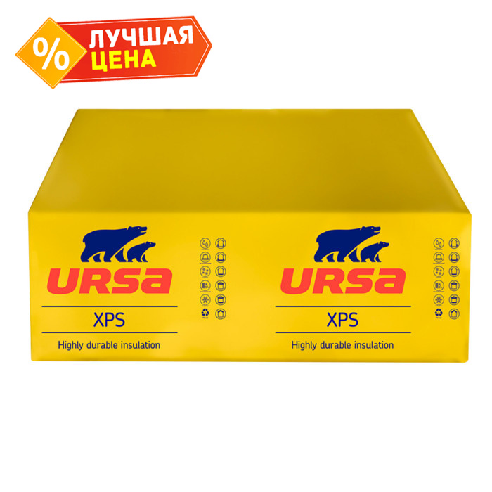 Утеплитель Урса XPS N-III 30х600х1180